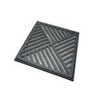 Ralo Quadrado Quintal 30x30 Preto Fosco com Tela e Aro