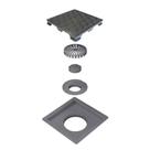 RALO QUADRATA 10x10 BASE E TAMPO OCULTO EM PVC SELMETAL