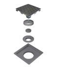 Ralo quadrata abs 15x15 c/ tampa invisivel e base em abs selmetal