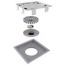Ralo Quadrata Invisivel 15x15cm com Tampa Oculta Selmetal