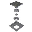 Ralo Quadrata Selmetal Base PVC com Tampa Oculta ABS 15x15