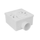 Ralo Seco Quadrado 100x52x40mm PVC Branco - Amanco