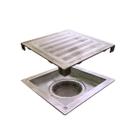 Ralo Sekinho Oculto 150x150mm Saída de 100mm Alumínio