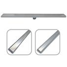 Ralo Sifonado Cinza 5x90cm Anti Insetos com Grelha Inox Oculta