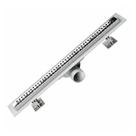 Ralo Sifonado em Abs Retangular 3,23x50cm em Aço Inox 304 Odem