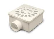 Ralo Sifonado Quadrado 10cm Branco Krona