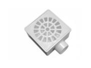 Ralo Sifonado / Seco Quadrado 10cm Branco HERC