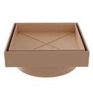 Ralo Smart Invisível Oculto Bege 10x10cm Quadrado Estrela Ralo Smart Invisível Oculto Bege 10x10cm Quadrado Estrela