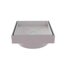 Ralo Smart Invisível Sifonado 15x15cm Branco Estrela Para Banheiro