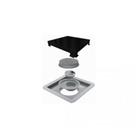 Ralo Square 15x15cm Inox Tampa Black Matte - Linear Ralo Square 15x15cm Inox Tampa Black Matte - Linear