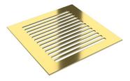 Ralo Tampa Grelha Inox 304 10x10 Cm Oblong Dourado