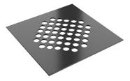 Ralo Tampa Grelha Inox 304 10x10 Cm Tradicional Preto