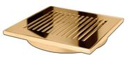 RALO TAMPA INOX 304 2mm E BASE ALUMINIO OBLONG DOURADO 15X15