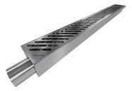 Ralos Linear Aco Inoxidavel 80 x 9 x 6 cm Escovado Banheiro Sofisticado