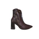 Ramarim Bota Cano Curto Com Zíper Salto 8 cm Ref. 2558131 -