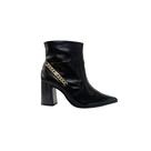 Ramarim Bota Cano Curto Em Couro Salto 9 Cm Ref. 2568101