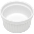 Ramekin Canelado Porcelana 40ml Classic Branco Lyor Molheira Servir Caldas