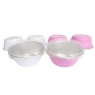 Ramekins descartáveis KitchenDance 120 ml coloridos com tampa x50