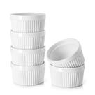 Ramekins DOWAN 240 ml para forno de porcelana Creme Brulee, seguro para forno