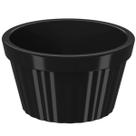 Ramequim de Plástico Preto Canelado 90ml Potinho Pequeno 7,3cm Uno Coza Ramequim de Plástico Preto Canelado 90ml Potinho Pequeno 7,3cm Uno Coza