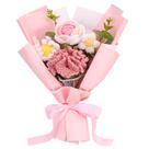 Ramo tejido de flores de ganchillo falsas rosas Omldggr
