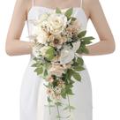 Ramos de Boda Serwalin Rosa Champagne para Novia 25 cm