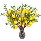 Ramos de limão artificiais VIERENA 6PCS para decoração de casa