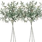 Ramos de oliveira artificiais SHACOS 6 peças para vasos de 100 cm de altura