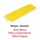 Rampa de degrau 04x13x50 modular calçada garagem áreas de acesso para pessoas com deficiência - Amarelo