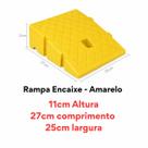 Rampa degrau 11x 27x 25cm com encaixe modular calçadas garagens meio fio áreas de acesso para deficientes - Amarelo Rampa degrau 11x 27x 25cm com encaixe modular calçadas garagens meio fio áreas de acesso para deficientes - Amarelo