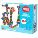 Rampa Divertida Blocos De Montar 200 Pcs 475 Ggb
