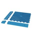 Rampa femea fixação/acabamento deck/piso modular azul piscina