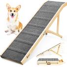 Rampa para Cachorro Tsukiko Dobrável 163cm Ajustável 61cm de Altura