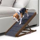 Rampa para Cães PATHOSIO PETS - Ajustável para Cama e Sofá - Madeira Nogueira