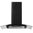 Range Hood Soonye 76 cm preto montado na parede com 450 m³/h 3 velocidades