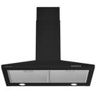 Range Hood Soonye Black 30 polegadas e 450 m³/h em aço inoxidável