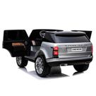 Range Rover Carro Elétrico Infantil Mini Land A Bateria Brinquedo de 2 Crianças Motorizado Cinza 24V 4x4