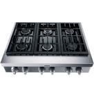 Rangetop de Embutir Semiprofissional Brastemp Gourmand 6 Bocas Inox com Chamas de Alta Potência e Simmer - BDR90AR