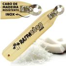 Rapa Raspa Ralador De Coco Madeira e Inox Manual De Perna