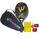 Raquete Beach Tennis Camewin PalmBeach 3K Carbon + Acessórios