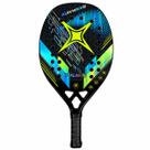 Raquete Beach Tennis Xcalante Sunwave X3202 Carbono Preta e Amarela com Overgrip, Munhequeira e Capa Profissional