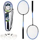 Raquete De Badminton 5 Peças, 2 Raquetes, 2 Petecas, Bolsa - Art Sport Raquete De Badminton 5 Peças, 2 Raquetes, 2 Petecas, Bolsa - Art Sport