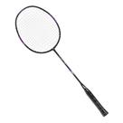 Raquete de Badminton DHS Nex CQ01BA Super Light Carbon Series Preta e Roxo