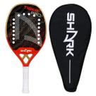 Raquete de Beach Tennis Shark Tiger Pro 2025 + Capa Raquete de Beach Tennis Shark Tiger Pro 2025 + Capa