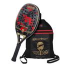 Raquete de Beach Tennis Speedo Kevlar Kamuflage + Beach Bag - Kamu Red Raquete de Beach Tennis Speedo Kevlar Kamuflage + Beach Bag - Kamu Red