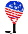 Raquete de padel GRANDCOW Pro, fibra de carbono, espuma EVA, bandeira dos EUA