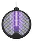 Raquete Elétrica Recarregável Mata Mosquistos Pernilongos Com Iluminação Luz UV Atrai Insetos Raquete Dobravél Com Suporte De Mesa E USB