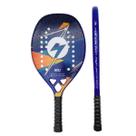 Raquete Profissional de Beach Tennis Lightning Bolt Blue 3k Full Carbon