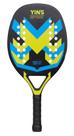 Raquete semi pro beach tennis azul carbono e fibra de vidro