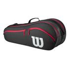 Raqueteira Advantage Wilson 6 Pack Unissex Cor Preta
